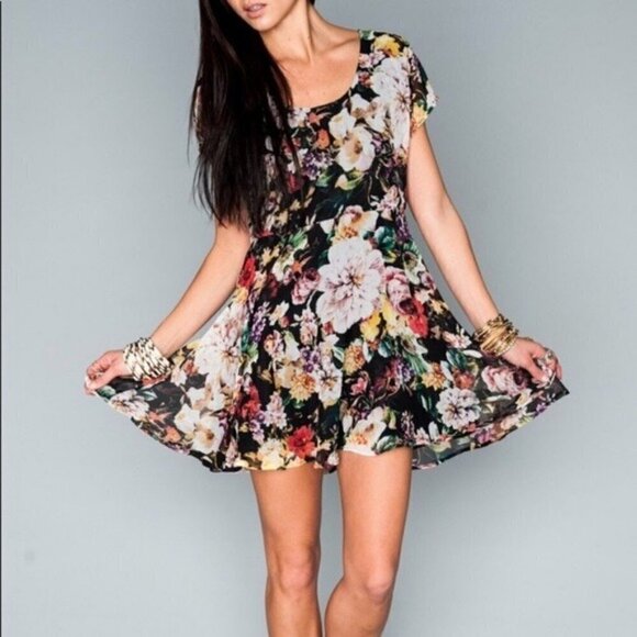NWT Show Me Your Mumu Boyd Babydoll Madame Fleur Floral Boho Mini Dress - Picture 1 of 16